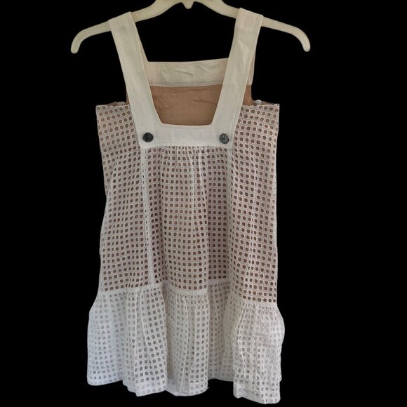 Spportmax Mesh Eyelet Drop Waist Dress Size 2 - Picture 6 of 10